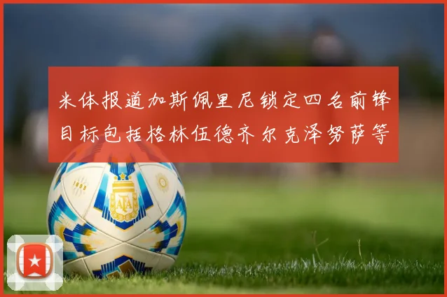 米体报道加斯佩里尼锁定四名前锋目标包括格林伍德齐尔克泽努萨等人
